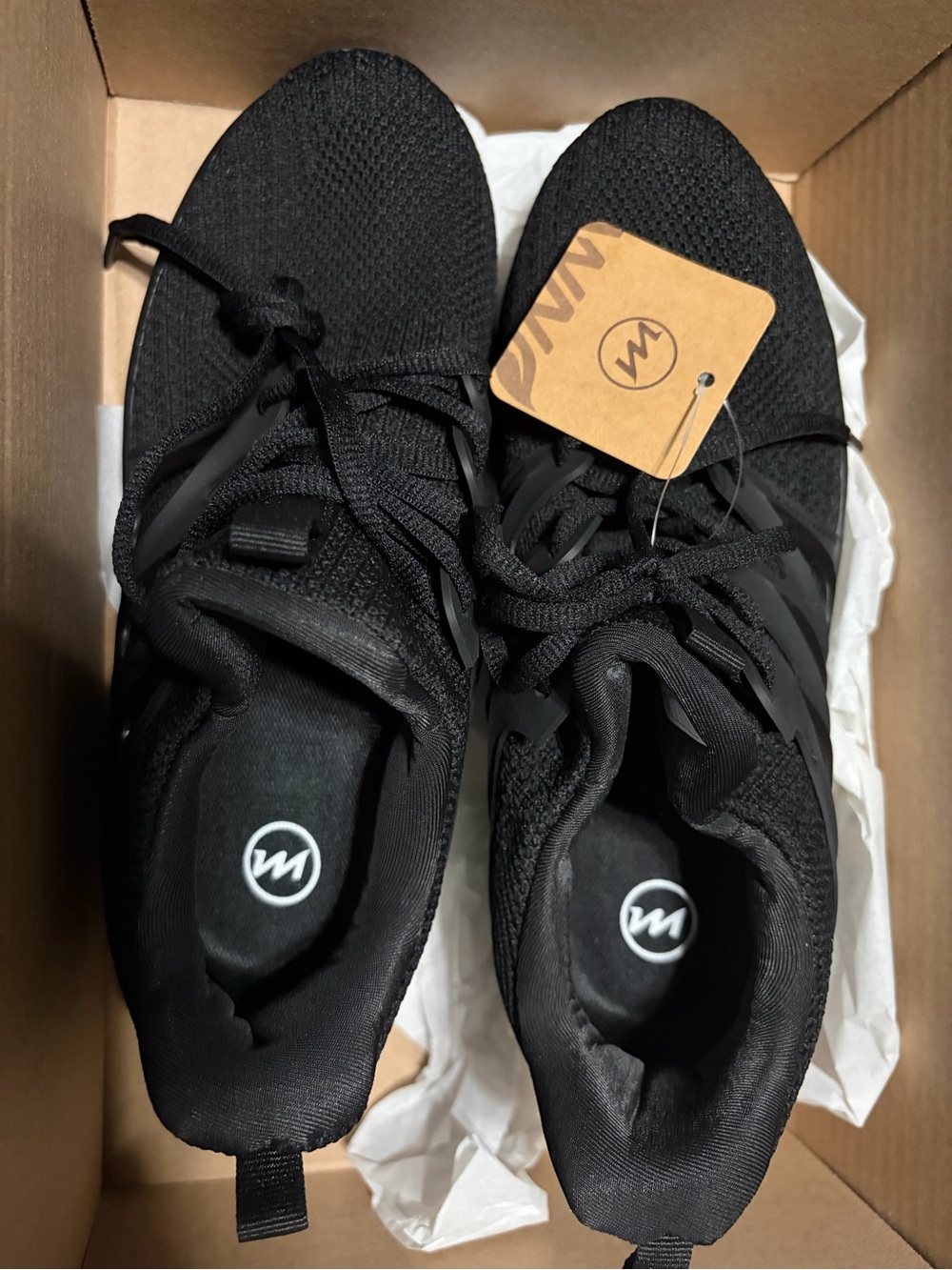 Women’s Black Athletic Sneakers with Logo